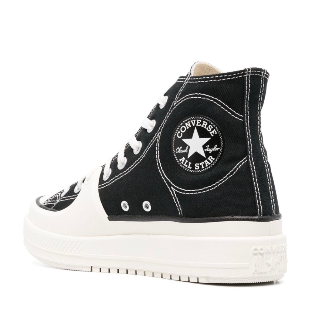 New nwot Converse CTAS Construct Black/Vintage White/Egret Sneakers Platform - Picture 2 of 11